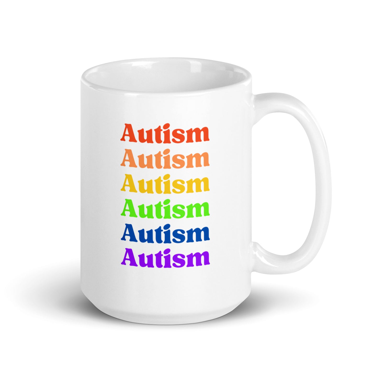 Autism White glossy mug