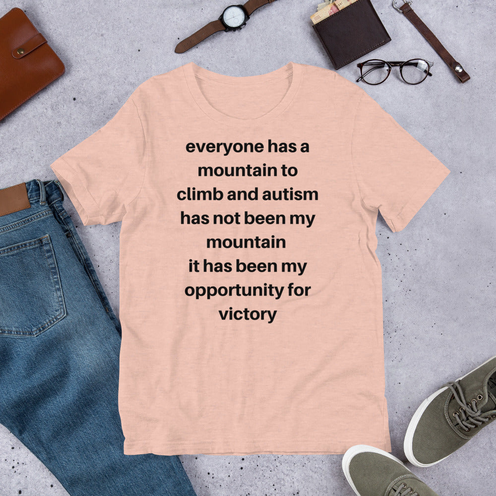 Everyone Has a mountain to climb Standard Unisex t-shirt