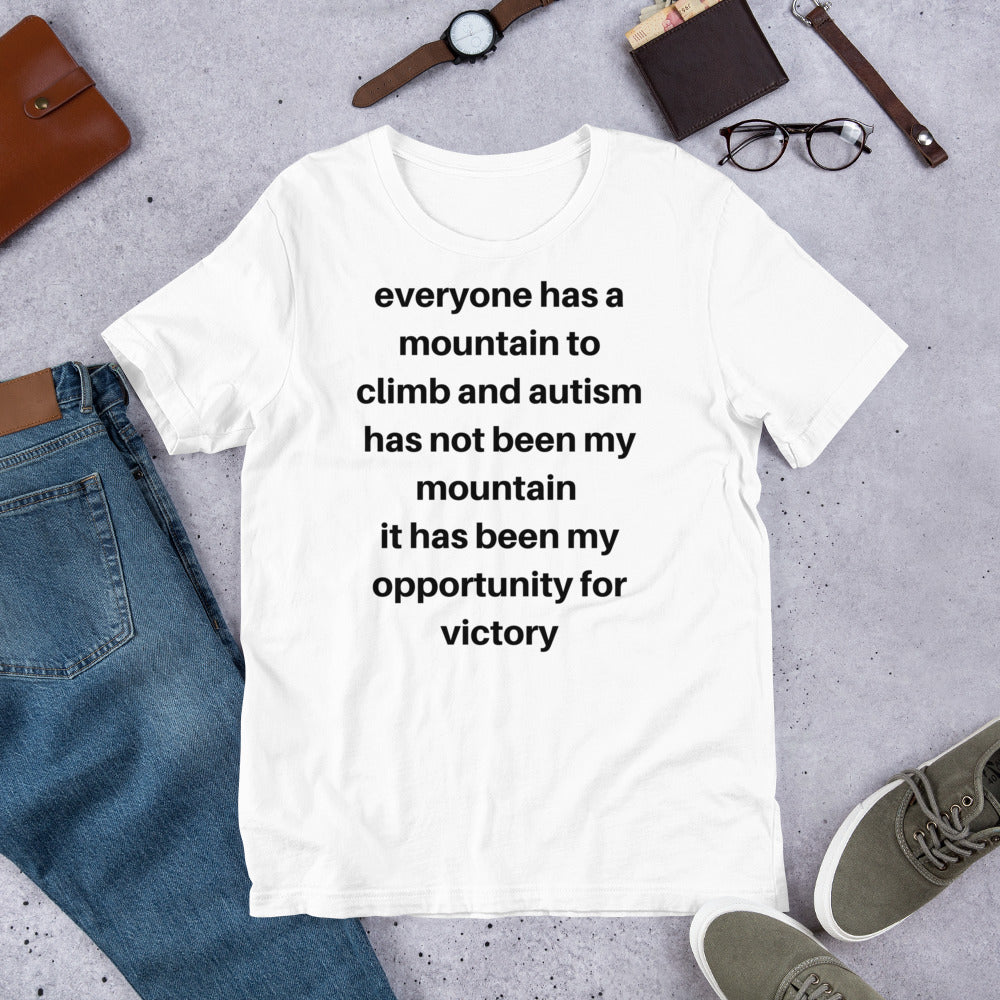 Everyone Has a mountain to climb Standard Unisex t-shirt